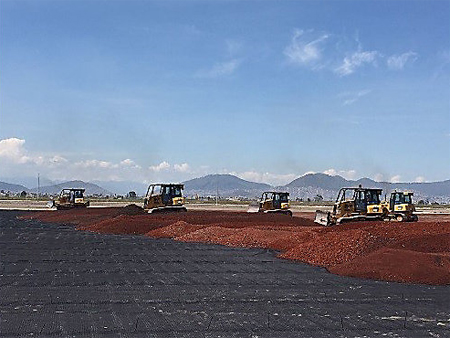 墨西哥城正在使用卡特彼勒设备建设新机场