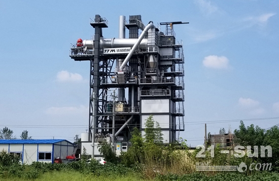 9月份铁拓机械TS3020型沥青厂拌热再生设备在浙江投入使用