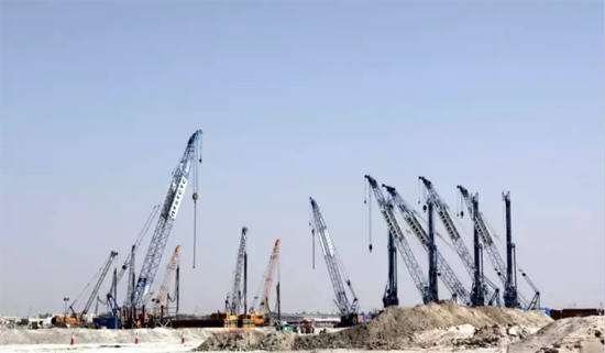 徐工50多台成套设备助力迪拜高楼建设！