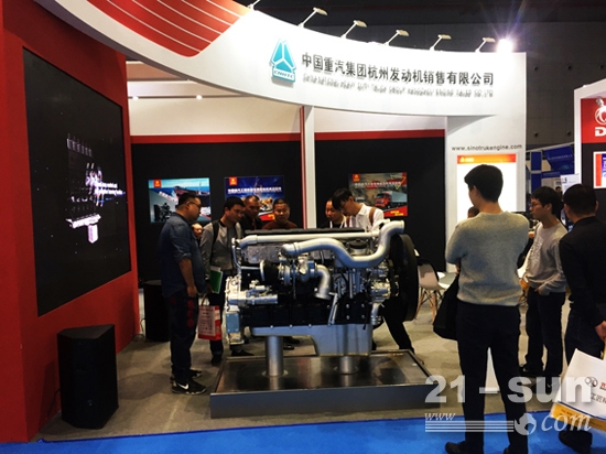 中国重汽曼技术发动机出展2017法兰克福汽配展