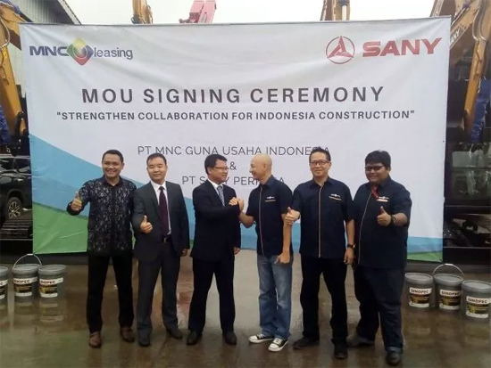 三一重机印尼公司与 MNC Leasing签署终端融资合作协议