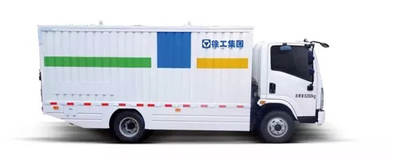 徐工环卫首款21桶纯电动密闭式桶装垃圾车成功下线
