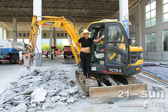 隗老板和他的玉柴重工YC75-9挖掘机