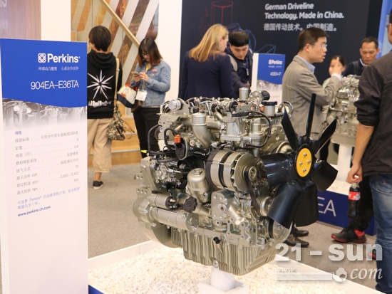Perkins在上海宝马展上展出的发动机产品