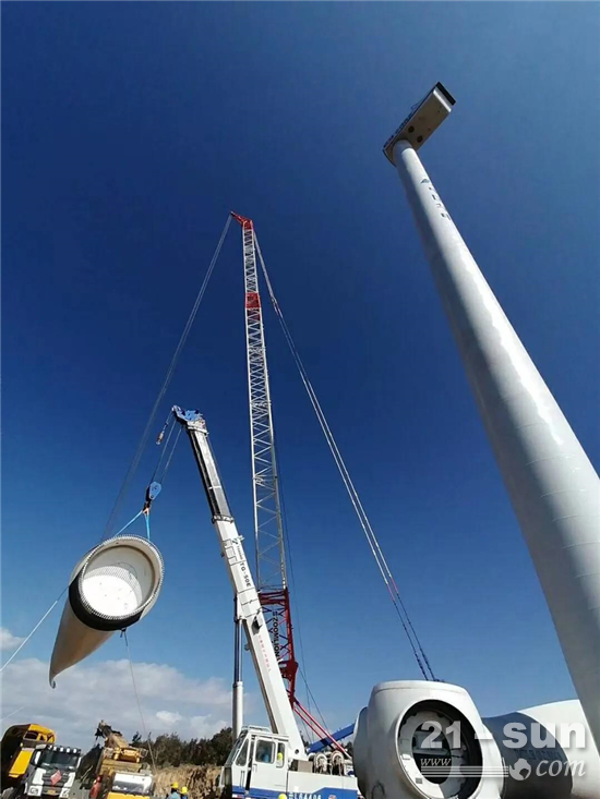 中联重科助力西南单机风机成功吊装 创国内超100米“分体吊装”先河