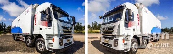 红岩杰狮冷藏厢式运输车