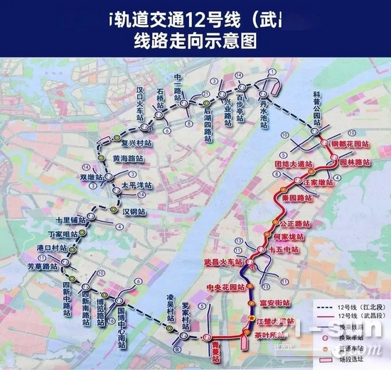 日前,武汉市轨道交通12号线工程PPP项目发布中标信息,中国铁建及中国中铁所属企业组建最强地铁联合军团拿下总投资高达514亿元的地铁大工程!