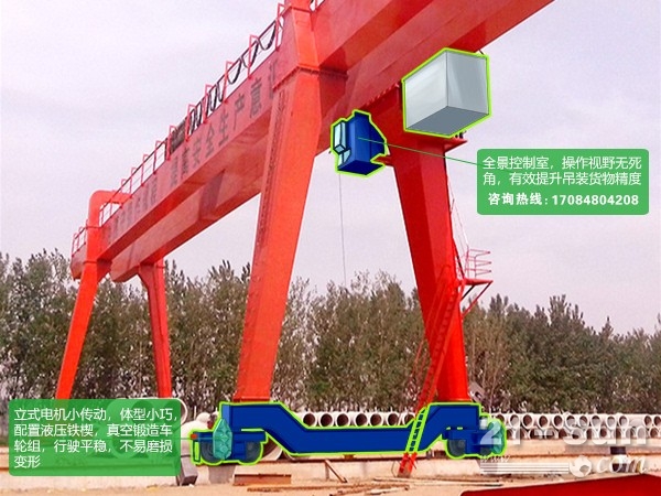 浙江杭州龙门吊出租价格 铁路集装箱门式起重机直销