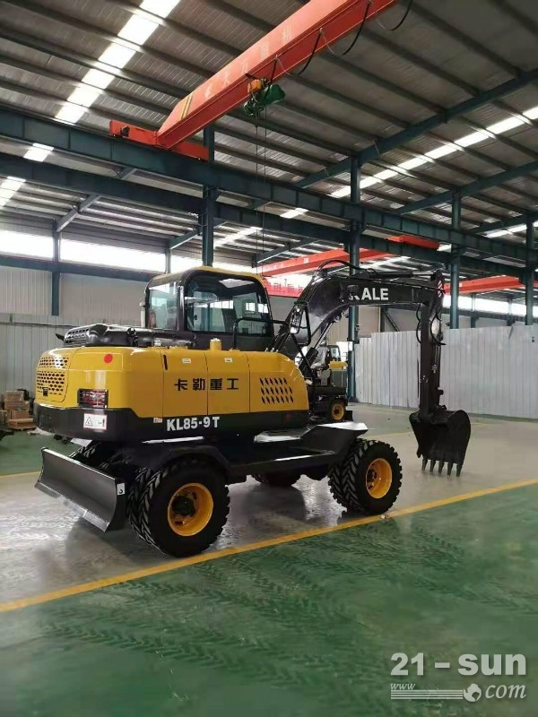 8吨轮式挖掘机钩机 云南轮式挖掘机报价 KL90-9M轮式小型挖掘机