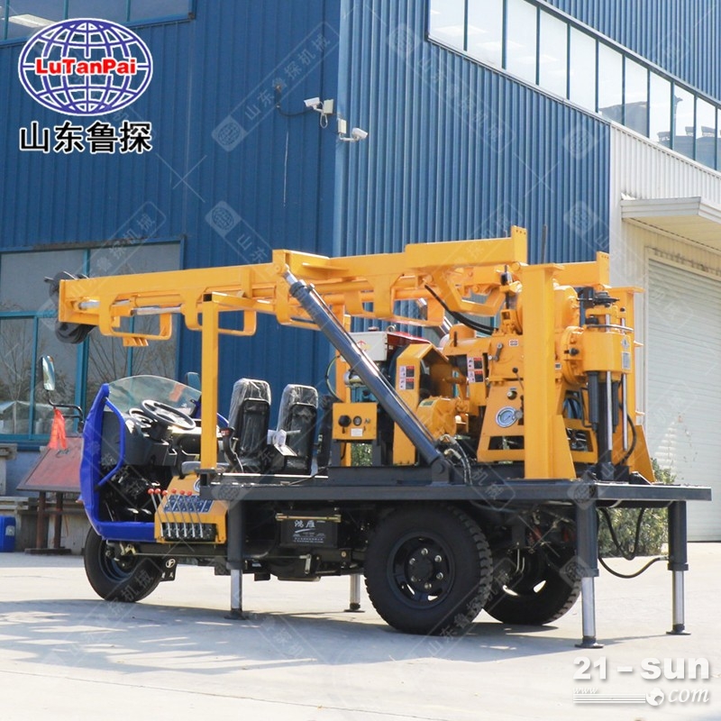 鲁探XYC-200A三轮车载液压岩芯钻机 钻采勘探专用机械可长距离移动