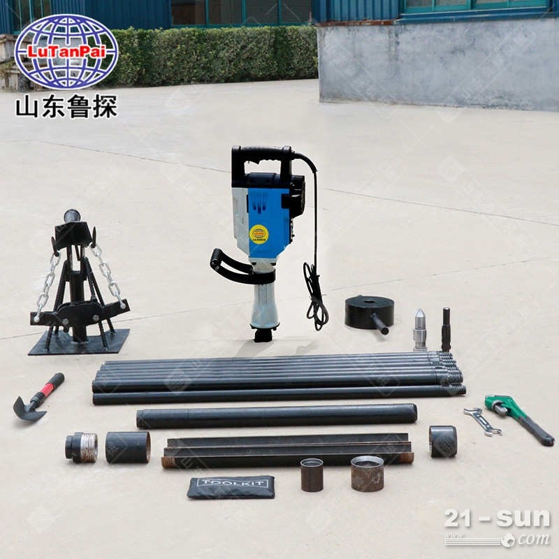 鲁探QTZ-3D电动取土钻机 小型土壤取样钻机 轻便地质勘探设备