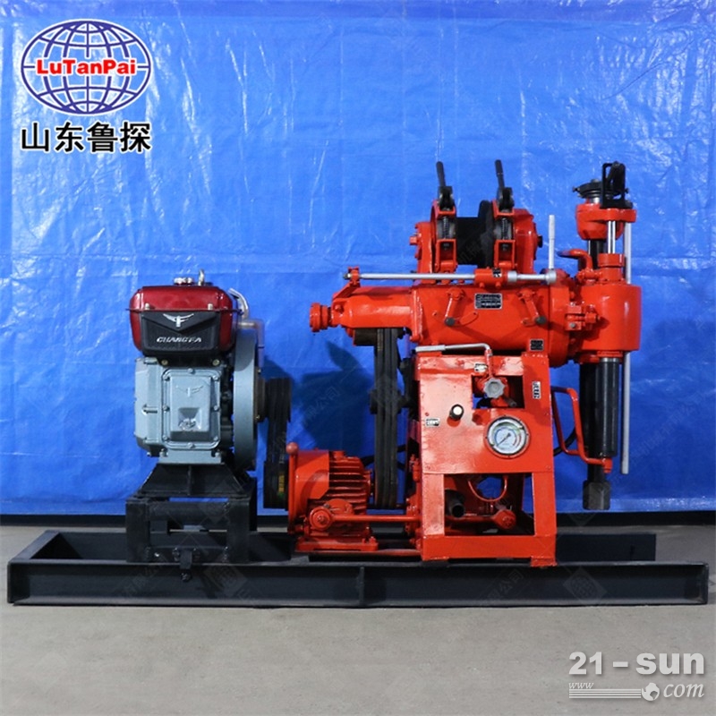 XY-100鲁探百米深水液压水井钻机 家用打井机 小型轻便