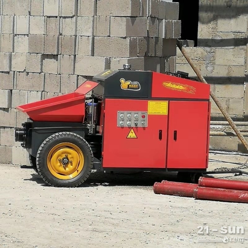 湖南长沙拖行式混凝土细石砂浆输送泵 建筑工地二次构造柱填充泵浇注泵