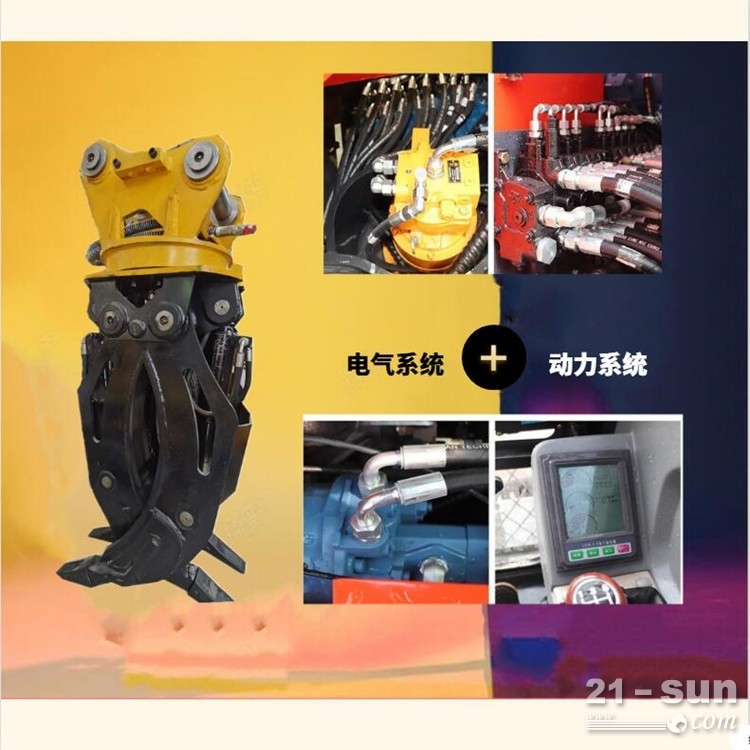 挖掘机抓木器 大型抓木器价格多抓抓木器力量大小