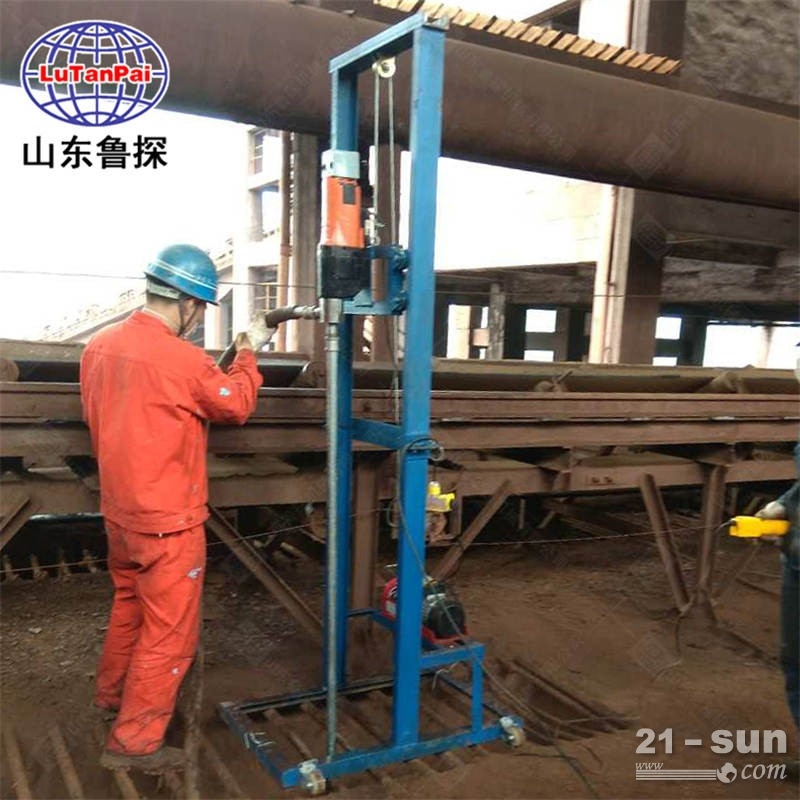 鲁探民用小型龙门架SJD-2B型折叠式电动打井机回转式钻 机水井设备