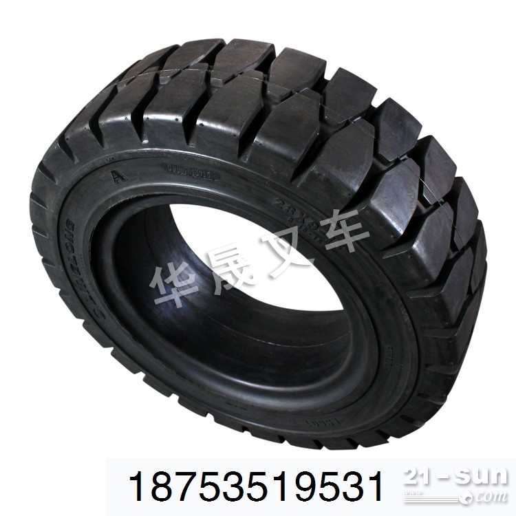 日照带减震孔实心轮胎28x9-15/650-10龙工杭叉合力叉车充气轮胎定制