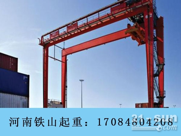 广东轮胎式集装箱起重机厂家生产地铁施工50吨龙门吊