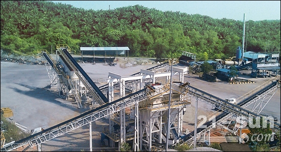 马来西亚 豪瑞（HOLCIM）380吨/小时花岗岩骨料项目