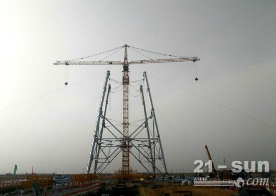 徐工塔机双平臂电力抱杆助力国家电网项目