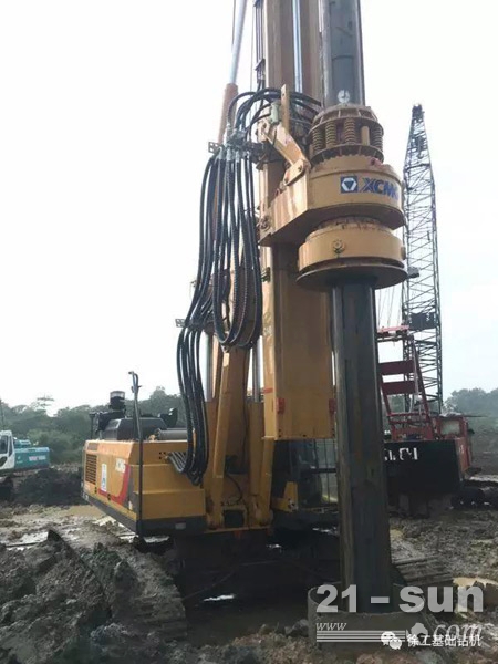 徐工旋挖钻批量助力印尼城市综合体项目