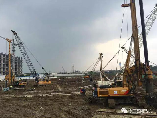 徐工旋挖钻批量助力印尼城市综合体项目
