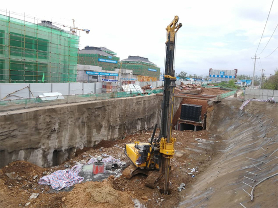 泰信机械KR80小型旋挖钻机参与汉中地下管廊建设