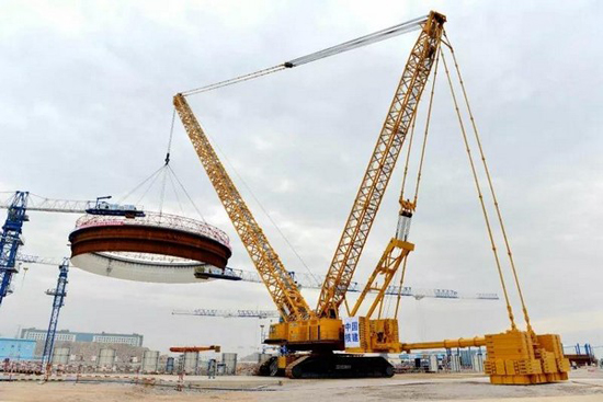 徐工2000吨级履带起重机助力“华龙一号”完成“加冕”大典