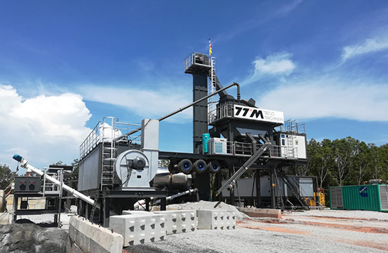铁拓机械又一套1500型移动式沥青搅拌设备进驻泰国