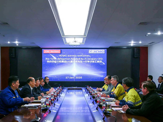 戰略合作里程碑！力拓集團CEO夏杰思等一行到訪徐工