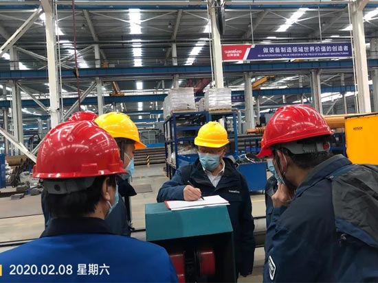 山河智能全面复工第一天 董事长佳节送关怀