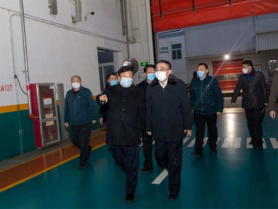 汲斌昌到中国重汽调研疫情防控和生产经营工作
