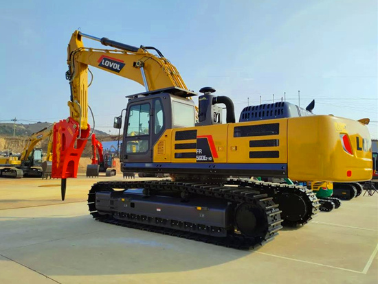 雷沃FR560E2-HD挖掘机 为矿山破碎而生