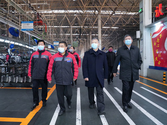 省国资委主要领导到陕汽调研复工复产情况