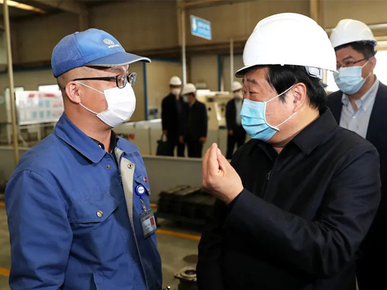 谭旭光到潍坊青州企业调研