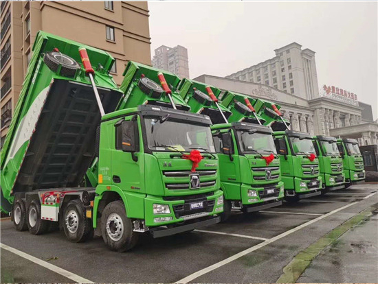 泰州进击，36台漢風G7环保渣土车极速交付！