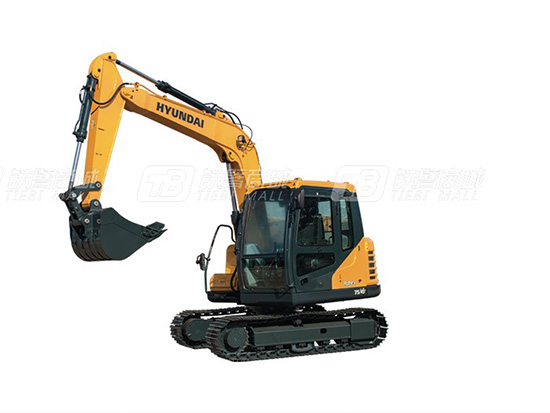 现代R75VS挖掘机回转右转无力