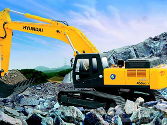 现代R455LC-7挖掘机液压系统污染的原因分析