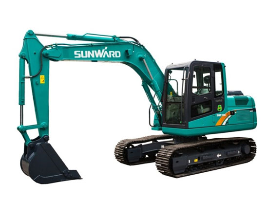 山河智能SWE100E履帶挖掘機掉鏈子，老司機教你輕松搞定！