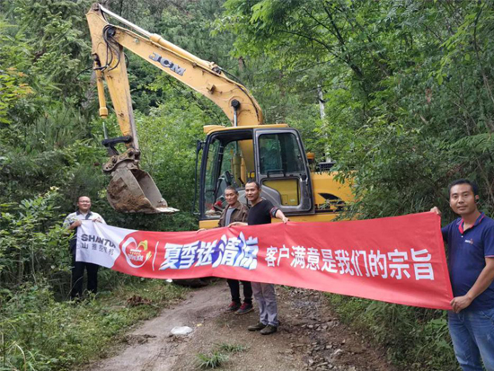 对山推挖掘机始终如一的选择，源自信赖