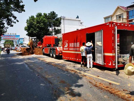 千里驰援！三一力量决战防汛抢险最前线