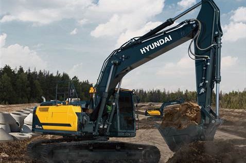 现代在欧洲推出新型<em>22吨挖掘机</em>