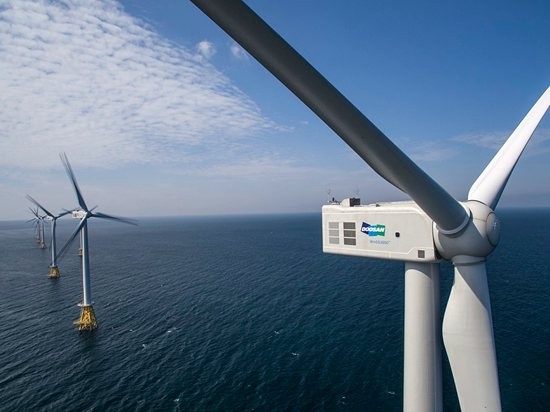 斗山重工业，与韩国南东发电合作大规模海上<em>风力发电</em>项目