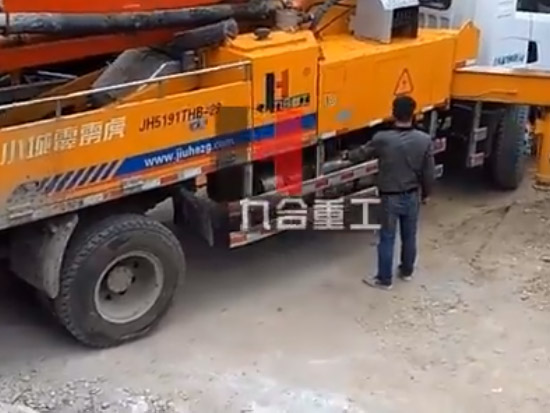 混凝土泵车视频