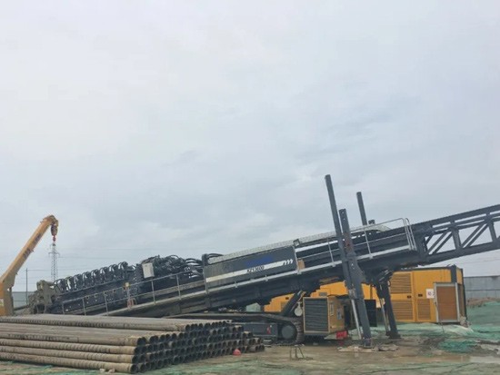 又见徐工基础大手笔！11小时回拖燃气管道1150米