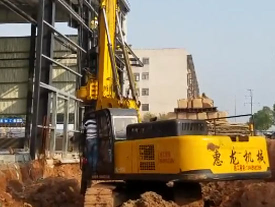 小型旋挖钻机、旋挖钻机、旋挖机株洲醴陵工地施工