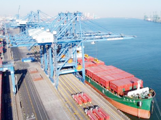 天津港自动化码头建设取得重要进展