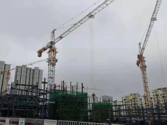 方圆TC6015A型塔机服役青岛大数据产业园建设工程