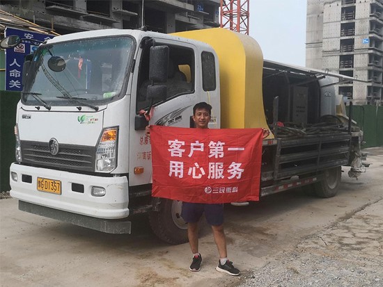 混凝土车载泵送距离变短原因和处理方法