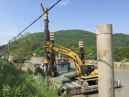 泰信機械（TYSIM)KR50旋挖機水上施工
