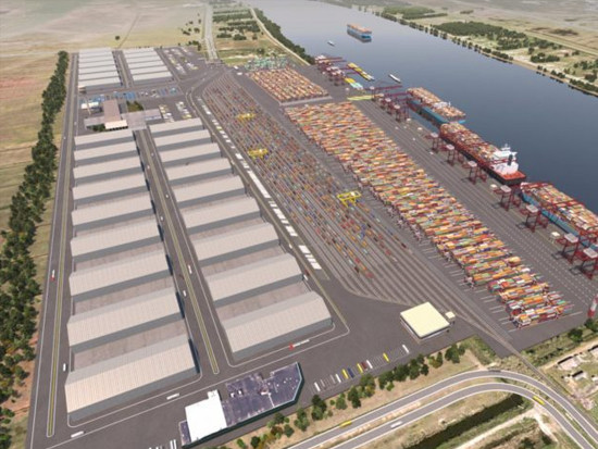 马士基与美国路易斯安那Plaquemines港口共同开发设计枢纽型港口